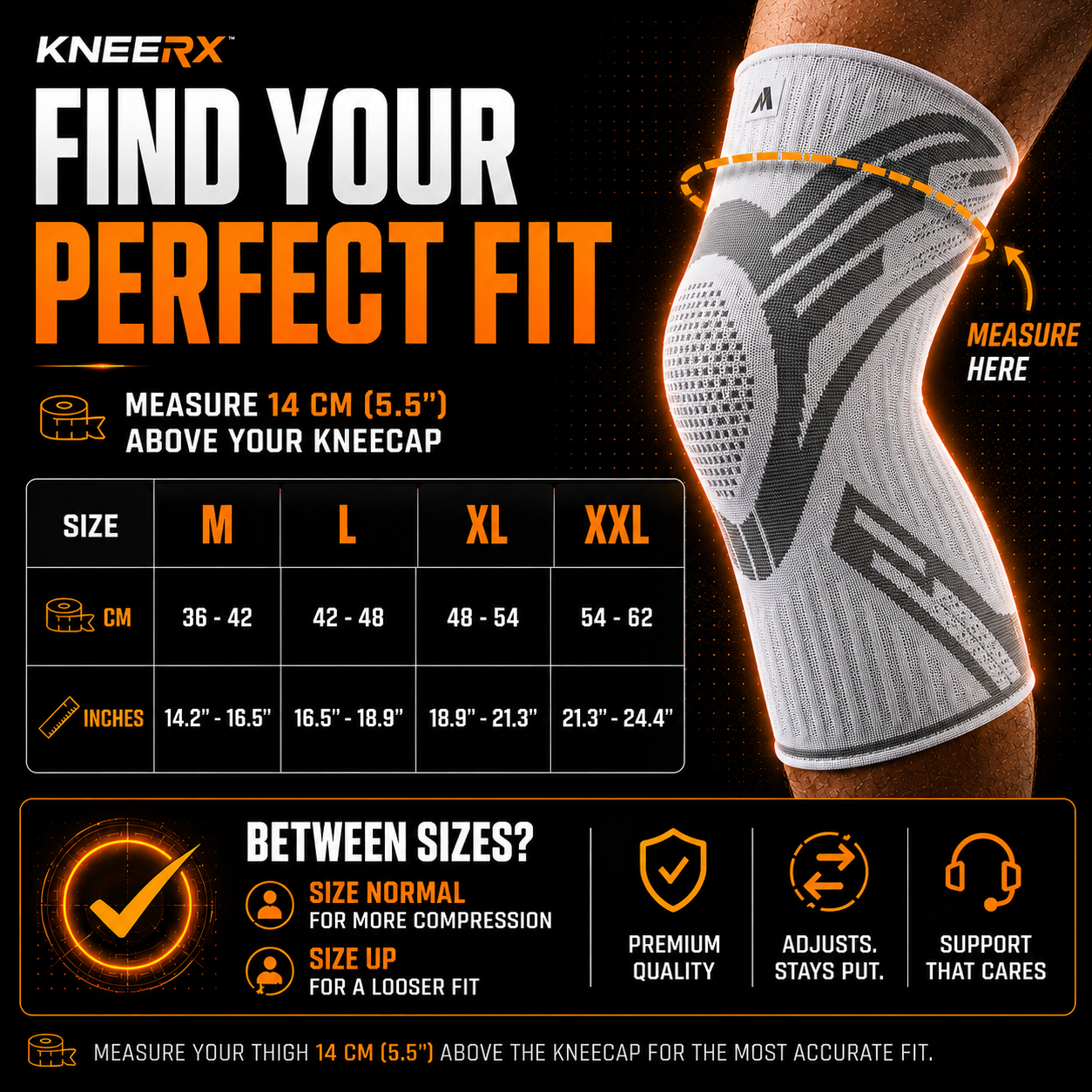 Knee RX ® - Compresion Dial Knee Brace